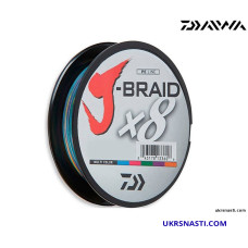 Шнур DAIWA J-Braid X8 #0,6 диаметр 0,06мм размотка 150м разноцветный